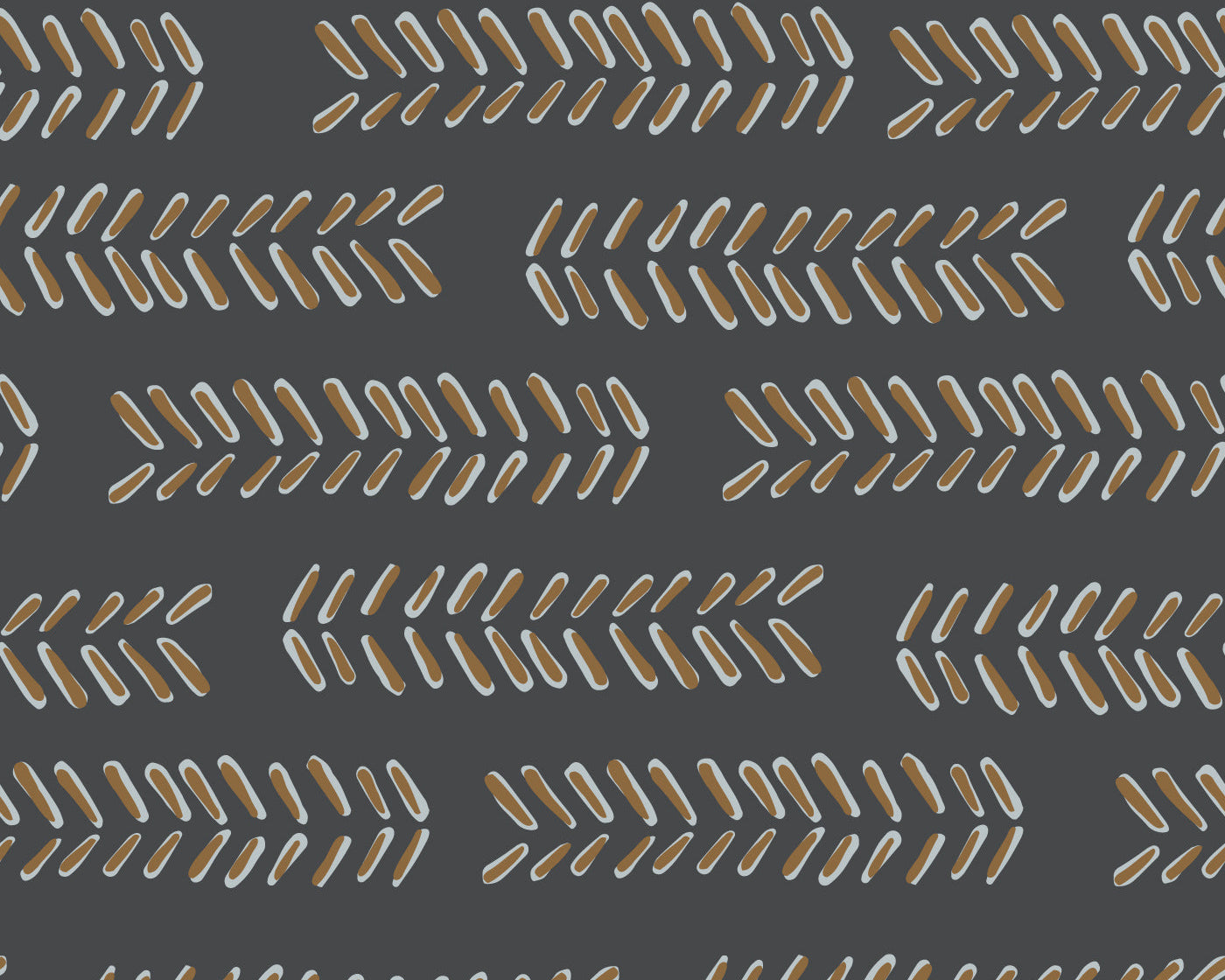 Pattern of gold arrows on a dark gray background